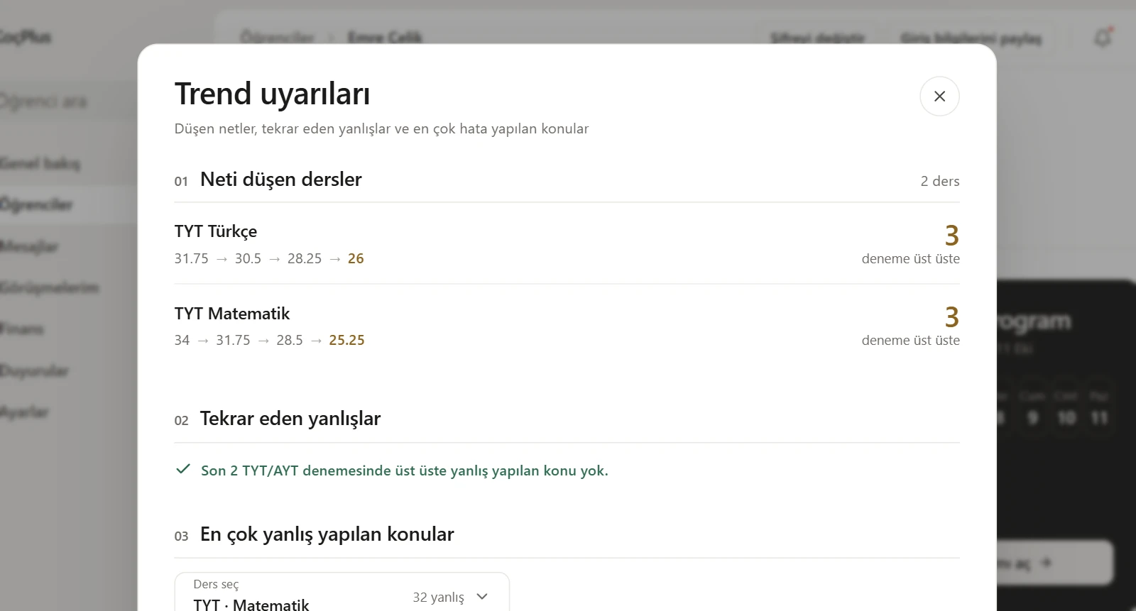 KoçPlus: trend uyarıları
